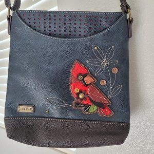 Chala Handbag Messenger Mid Size Navy Tote Bag